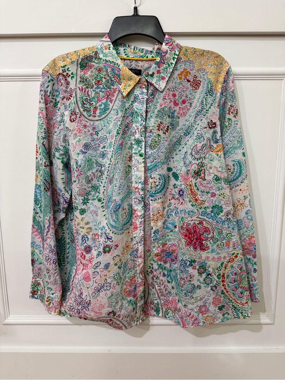 Talbots Multicolor Paisley Button-Down Shirt
